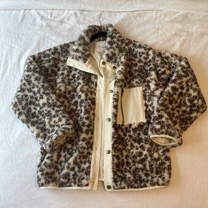 Olivaceous | Jacket | Brown & Cream Cheetah Print | Size S